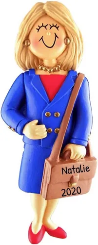 Vista 12 de Adorno de Navidad personalizado para el primer trabajo 2025 – Adorno de mi primer trabajo, adornos de Navidad 2025 niña afroamericana Ornaments by