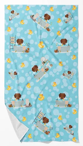 Vista 127 de Caroline's Treasures WDK5738BTLG Airedale - Toalla de baño grande para bañera