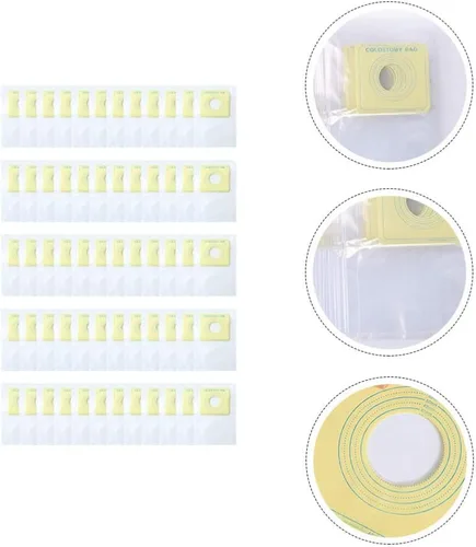 Vista 6 de EXCEART Bolsa de ostomía desechable de plástico transparente para iseostomía, bolsa de cuidado de ileostomía, bolsa de cuidado de ileostomía, 60 uds