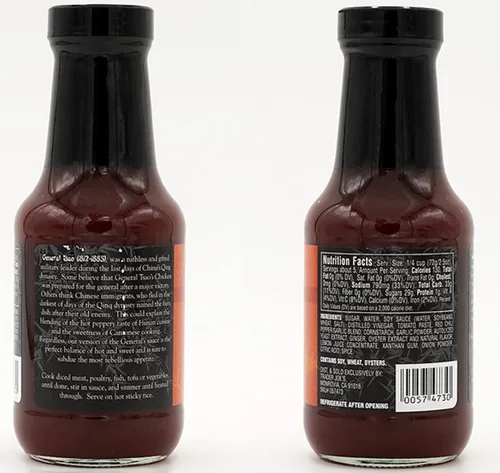 Vista 3 de Trader Ming's General Tsao Salsa salteada (2 frascos)