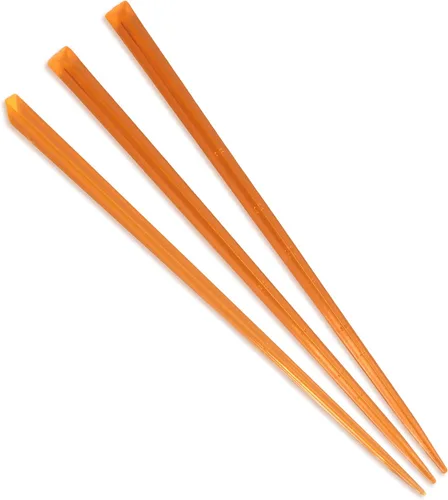Vista 13 de BambooMN - Prisma triangular de plástico para aperitivos de frutas de 3.5" (9 cm) - Negro - 1000 piezas