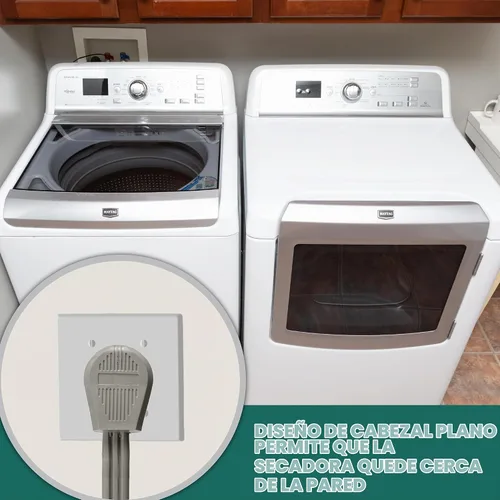 Vista 6 de Thonapa Cable de secado de 3 puntas, 6 pies - enchufe NEMA 10-30, 10/3 SRDT Gris
