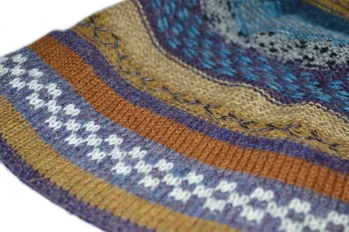 Vista 3 de Invisible World Gorro de lana de alpaca para mujer, 100 % lana de punto, unisex, para invierno, Carmen