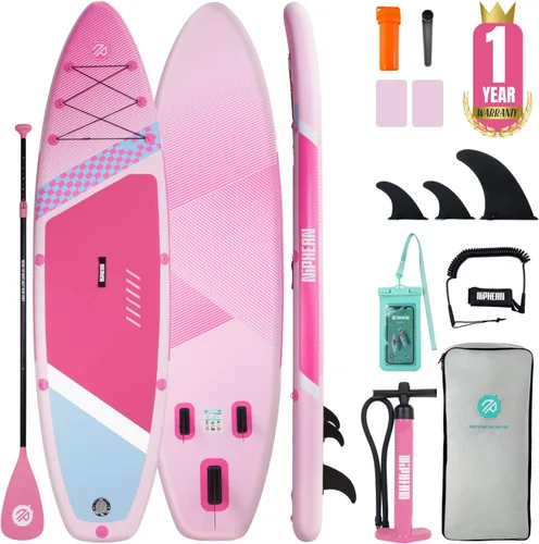 Vista 43 de Niphean Inflatable Stand Up Paddle Board with SUP Accessories