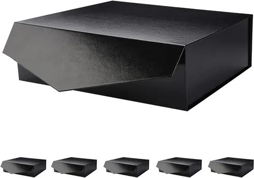 Vista 34 de PACKHOME Caja de regalo grande con tapa de 13.5 x 9 x 4.1 pulgadas, resistente caja de regalo plegable con cierre magnético
