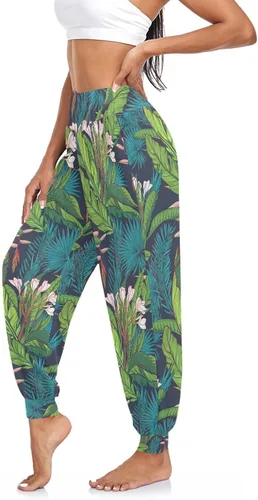 Vista 5 de Poeticcity Pantalones delgados para mujer, pantalones de harén, pantalones de yoga, pantalones de baile (S-2XL)