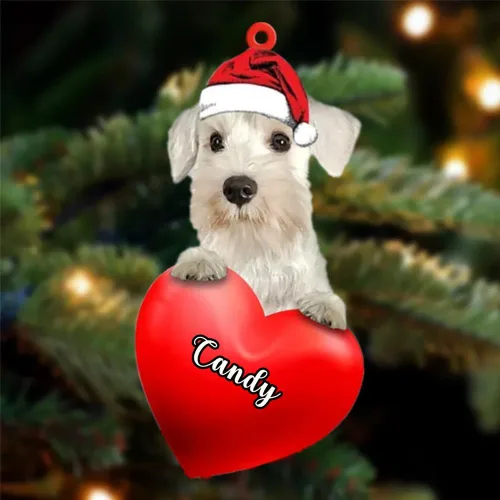 Vista 158 de Adornos de Navidad personalizados para perros, nombre personalizado, adorno de Malamute de Alaska, adornos acrílicos, regalos de Navidad, amantes