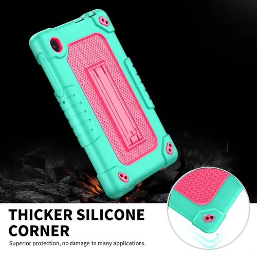 Vista 6 de Para TCL TAB 8 Plus TAB 8 LE Tablet Funda A Prueba De Golpes Correa De Hombro Resistente Funda Protectora Para TCL TAB 8 Plus 9138S/TAB 8 LE verde