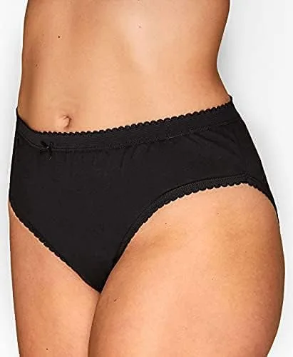 Vista 5 de Clossy London Ropa interior de algodón para mujer, braguitas transpirables, de cintura alta, ropa interior femenina