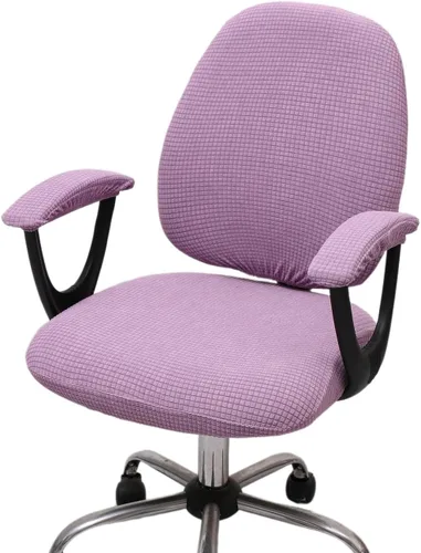 Vista 8 de Melaluxe Funda para silla de oficina con fundas para reposabrazos, funda elástica universal para silla de escritorio, fundas para silla