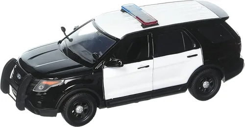 Vista 2 de Motor Max 1:24 W/B 2015 Ford Police Interceptor Utilidad con barra ligera Diecast Vehículos