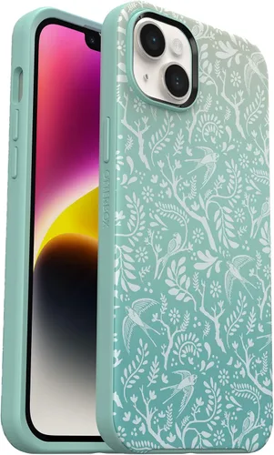 Vista 22 de OtterBox iPhone 14 Plus Serie Symmetry+ - Funda con bandera americana, ultra elegante, se ajusta a MagSafe, bordes elevados para proteger la cámara