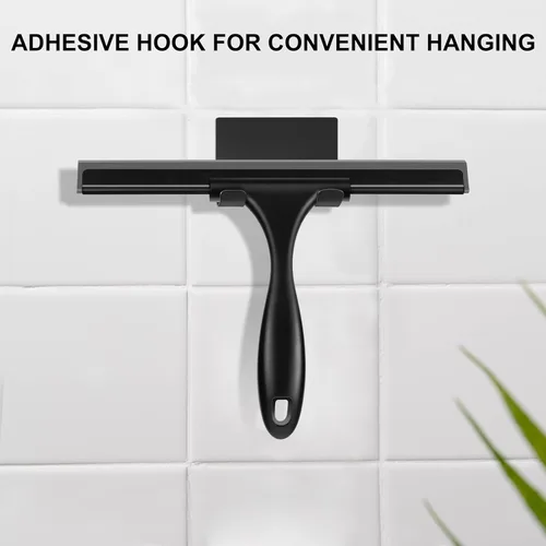 Vista 6 de SetSail Escobilla de goma para puerta de vidrio de ducha, de acero inoxidable, para puertas de vidrio, escobilla multiusos para ventanas, para Todo