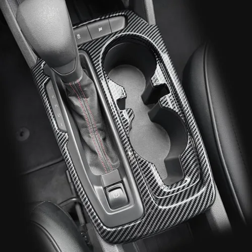 Vista 5 de YOUTOOCAR Cubierta de Panel de Palanca de Cambios Trim Compatible con Chevy Trailblazer 2020-2025 Accesorios (Patrón de Fibra de Carbono)