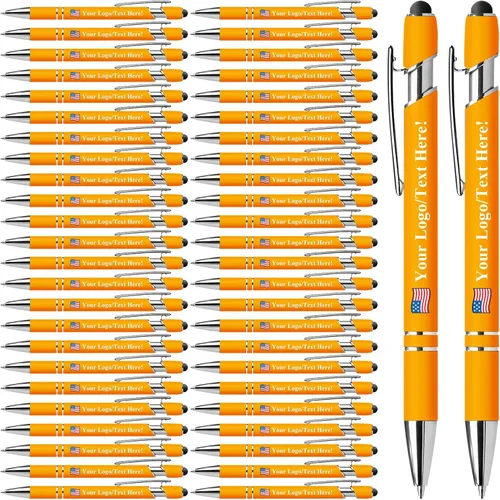 Vista 37 de Bolígrafos personalizados con lápiz capacitivo, bolígrafos personalizados impresos con tu logotipo o mensaje, ideales para regalos, promociones