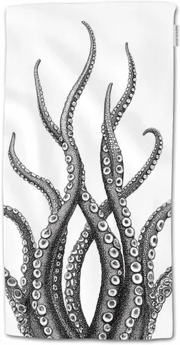 Vista 8 de HGOD DESIGNS Toallas de mano de lobo, diseño de animales salvajes, toalla de mano suave para baño, cocina, yoga, gimnasio, toallas decorativas de 15
