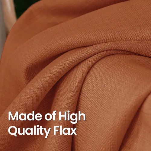 Vista 73 de BGment Cortinas de Lino Beige de 63 Pulgadas de Largo 2 Paneles - Tratamientos para Ventanas con Textura de Arpillera Filtrantes de Luz Cortinas B