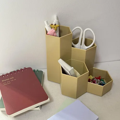 Vista 4 de Portalápices para organizador de escritorio, lindo soporte para bolígrafos, suministros de escritorio de oficina y accesorios para escritorio