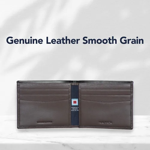 Vista 5 de Nautica Pop Color Leather Bifold Wallet