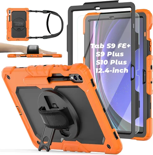 Vista 15 de Funda para Samsung Galaxy Tab S8/S7 de 11 pulgadas 5G Funda para Tableta 2022/2020, [con Protector de Pantalla de Vidrio Templado], Soporte