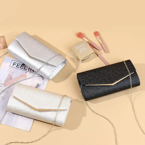 Vista 2 de ZHANNI - Bolsa de noche con textura para mujeres y señoras, bolso de fiesta, boda, fiesta de graduación