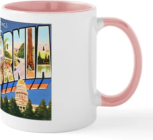 Vista 107 de CafePress Taza de café de cerámica de 11 oz (11.0 fl oz) de San Francisco Blanco - Taza San Francisco