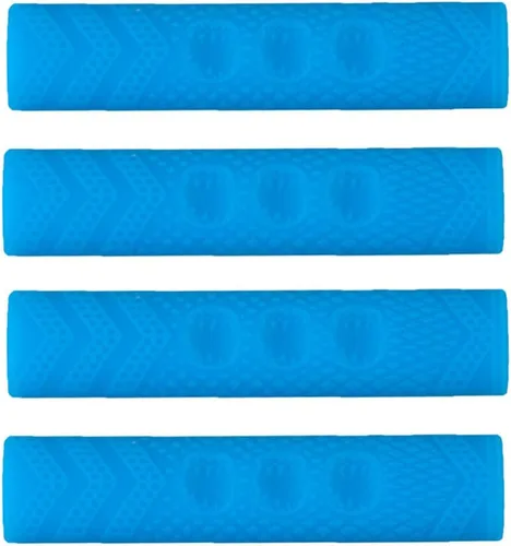 Vista 4 de BESPORTBLE Funda de silicona para frenos de bicicleta, 4 unidades, color azul, ergonómica, palanca de freno, funda antideslizante para carretera