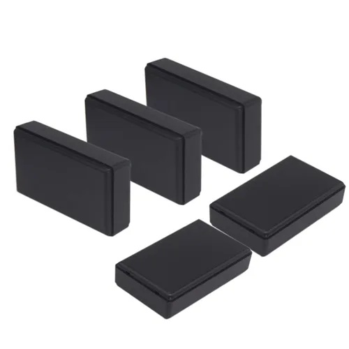 Vista 30 de Zulkit 12 cajas de proyecto de plástico ABS para proyectos eléctricos, caja de conexiones de energía, color negro, 1.97 x 1.10 x 0.59 pulgadas 12