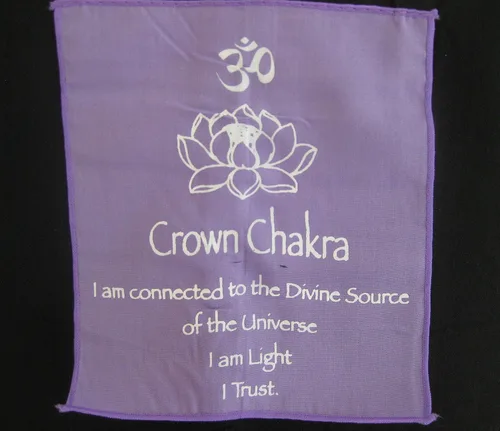 Vista 3 de OMA Bandera para colgar en la pared de meditación de 7 chakras, bandera de oración, budista tibetano, equilibrio, colgante, grande, 60 pulgadas