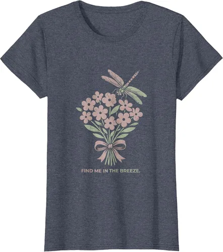 Vista 6 de Find Me In The Breeze Nature Inspired Design T-Shirt