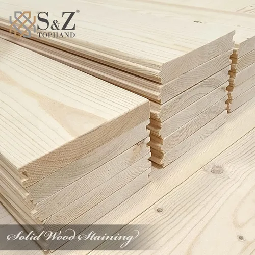 Vista 2 de S&Z TOPHAND® Puerta de granero de 20 pulgadas x 84 pulgadas con kit de herramientas correderas de 4 pies, estilo moderno sin terminar/madera