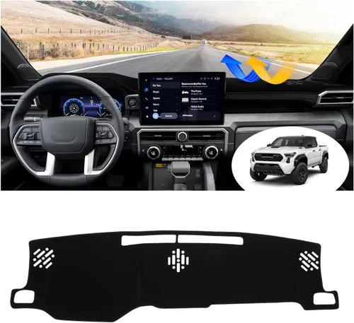 Vista 88 de FIILINES Cubierta para tablero Compatible con Mazda 3 2010-2013 Accesorios Tapete para tablero para Mazda 3 Accesorios Tapete para salpicadero