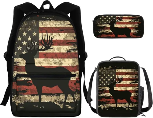 Vista 31 de FOR U DESIGNS Fuego baloncesto impreso niños escuela mochilas viaje mochila libro bolsa
