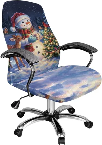 Vista 10 de 250 Years of Glory - Funda para silla de trabajo con diseño de águila calva, diseño de margarita y bandera estadounidense, funda giratoria acolchada