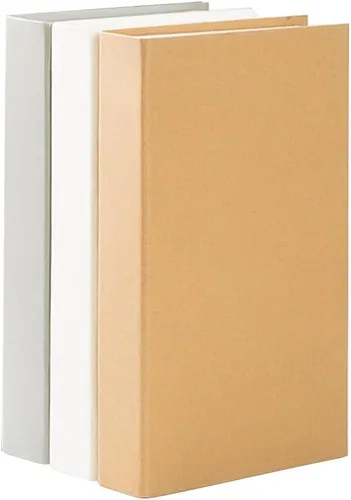 Vista 2 de Zerodeko 3 piezas de accesorios para mesa auxiliar, decoración decorativa de libros, apilables, libros decorativos para decoración del hogar, libros
