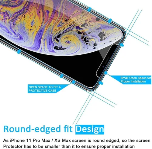 Vista 121 de NEW'C Paquete de 3 protectores de pantalla de privacidad para iPhone Air/iPhone 17 Air (6.5 pulgadas), película de vidrio templado antiespía