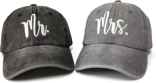 Vista 21 de Hepandy Mr Mrs Mom Dad Captain First Mate Mama and Mini Sombreros de béisbol