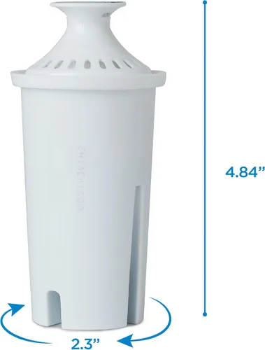 Vista 6 de Reemplazos de filtro Brita Commercial Cool, filtros de agua de repuesto para jarra Brita estándar, dura hasta 60 galones, Certificado NSF, CCWFB6