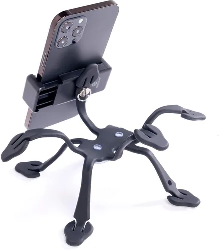 Vista 8 de Trípode de pulpo para teléfono celular, soporte universal para teléfono inteligente, trípode de pulpo, 8 patas para todos los teléfonos inteligentes