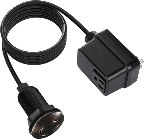 Vista 14 de Interruptor de Triturador de Basura, Kit Inalámbrico de Encendido y Apagado por Aire para Eliminador de Desperdicios de Alimentos, Plástico Negro