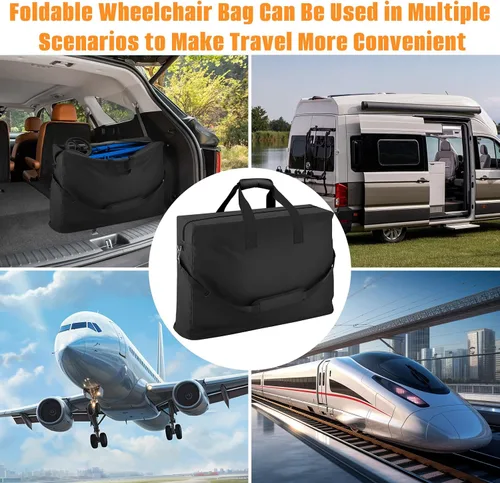 Vista 10 de Kovshuiwe Bolsa de transporte y viaje para silla de ruedas al aire libre