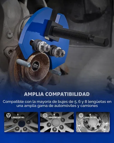 Vista 5 de Orion Motor Tech - Kit de herramientas para extracción de cubo de rueda, juego de herramientas para quitar el rodamiento del buje compatible