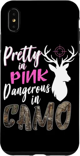 Vista 11 de Funny Pink Camo Hunting Graphic Women Deer Buck Hunters Case for iPhone 17