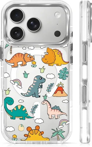 Vista 94 de Funda para iPhone 13 Pro, transparente con bonito patrón de tiburón azul, compatible con Magsafe funda protectora suave para mujeres y niñas (blanco)