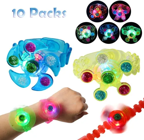 Vista 4 de Recuerdos de fiesta para niños de 4 a 8 a 12 años, pulsera iluminada para bolsas de golosinas, fiestas que brillan en la oscuridad y celebraciones