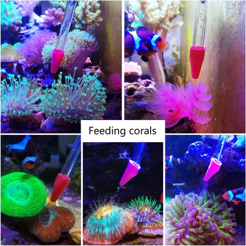 Vista 4 de Aquarium Choice Alimentador de coral de tubo largo de jeringa para fertilizante líquido, SPS HPS, herramienta de alimentación de coral