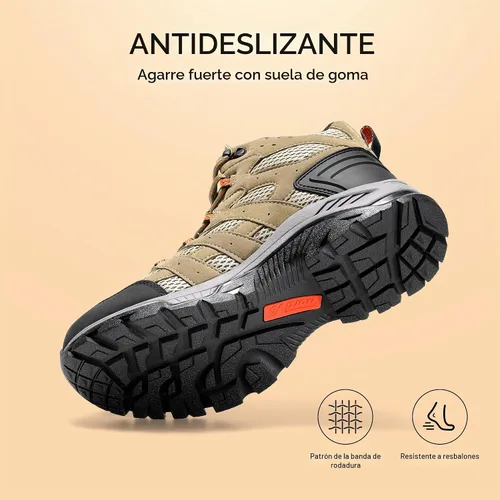 Vista 6 de NORTIV 8 Botas de senderismo ligeras para mujer Marrón/Naranja