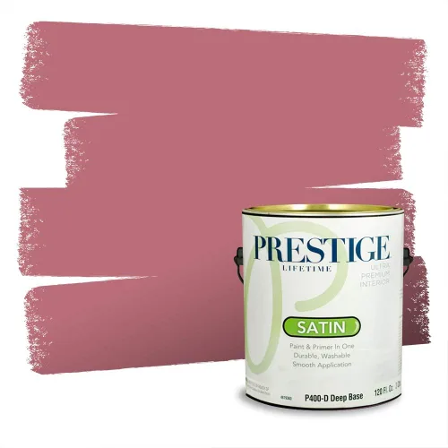 Vista 385 de Prestige Paints Pintura exterior e imprimación en uno, 1 galón, plano, coincidencia comparable de Valspar* Amber Rose*