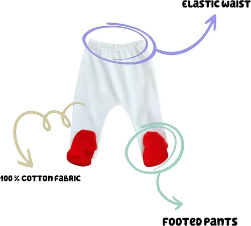 Vista 5 de Disfraz de mameluco y pantalón de manga larga para bebé de fresa - 2 piezas - Unisex