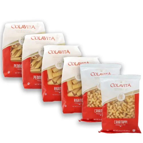 Vista 9 de Colavita Pasta Bucatini – Paquete de 6 (bolsas de 1 libra) – Auténtica pasta italiana hecha con sémola de trigo duro 100% – perfecta para salsas